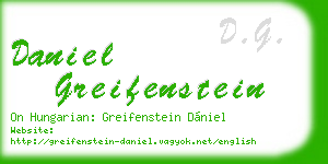 daniel greifenstein business card
