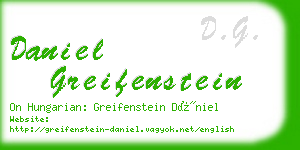 daniel greifenstein business card